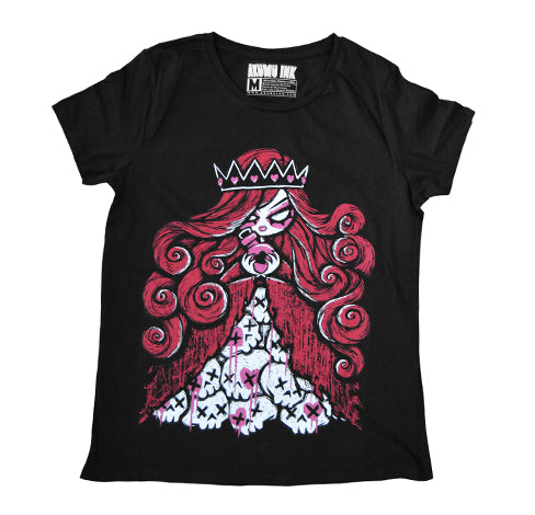 Akumu Ink Queen of Bleeding Hearts Women Tshirt, Women Shirts, Akumu ink, goth, emo