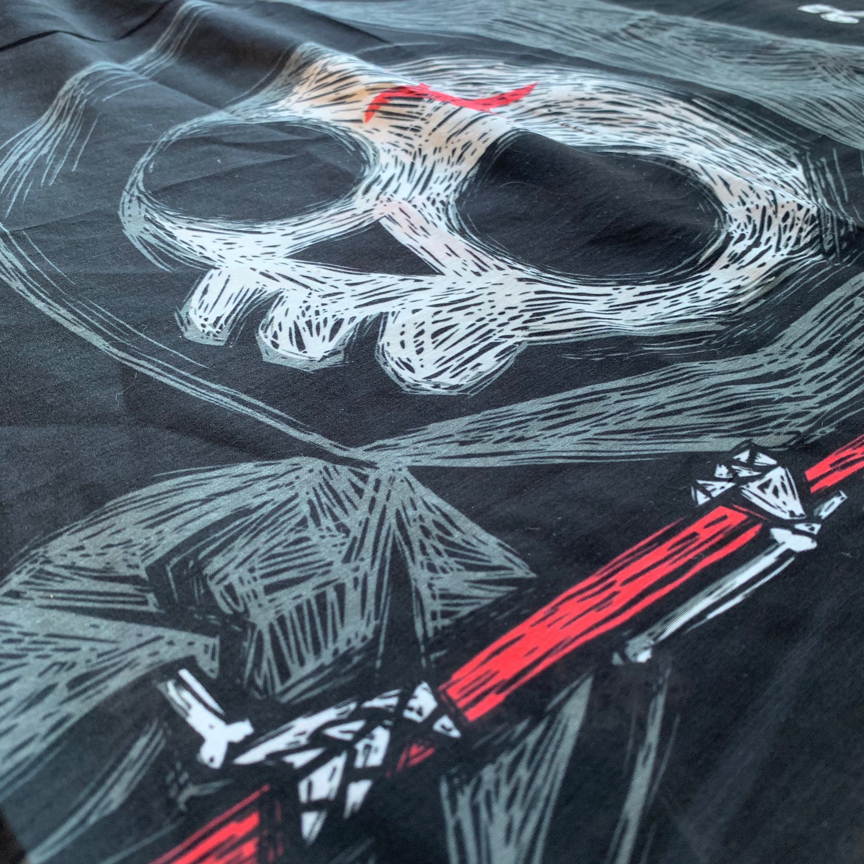 40"x40" Infernal River Sheer Silky Scarf, Accessories, Akumu ink, goth, emo