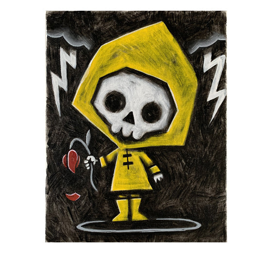 Akumu Ink art, goth art, skull art, 
