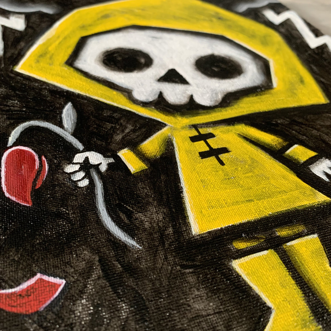 Akumu Ink art, goth art, skull art, 