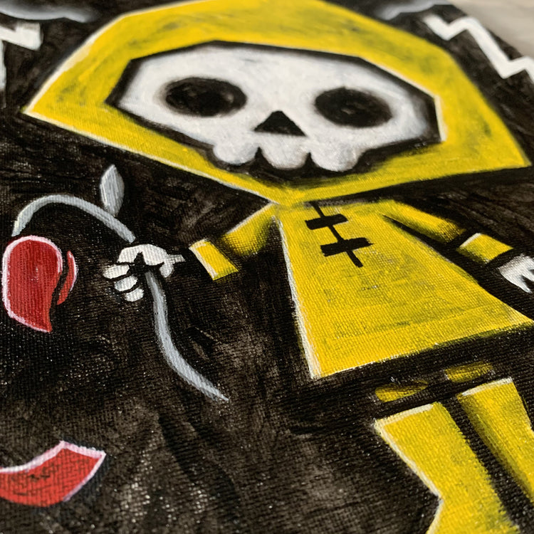 Akumu Ink art, goth art, skull art, 