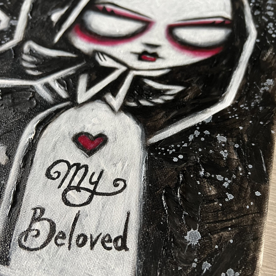 Akumu Ink art, goth art, skull art, 