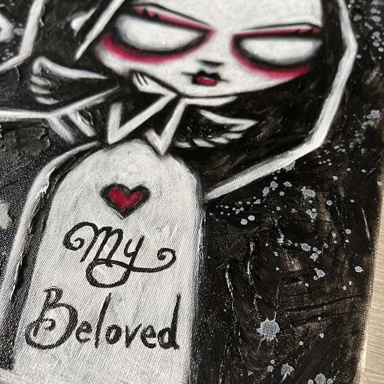 Akumu Ink art, goth art, skull art, 