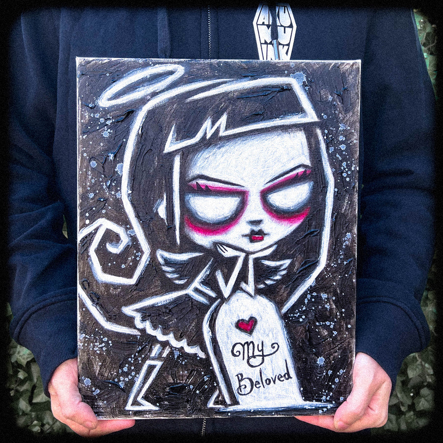 Akumu Ink art, goth art, skull art, 