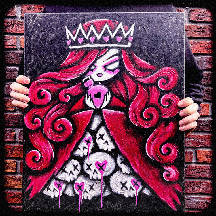 Akumu Ink art, goth art, skull art, 