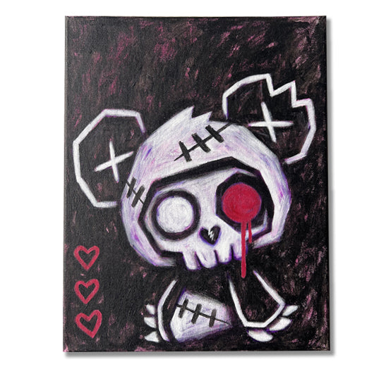 Akumu Ink art, goth art, skull art, 