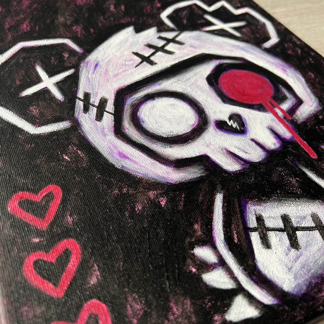 Akumu Ink art, goth art, skull art, 