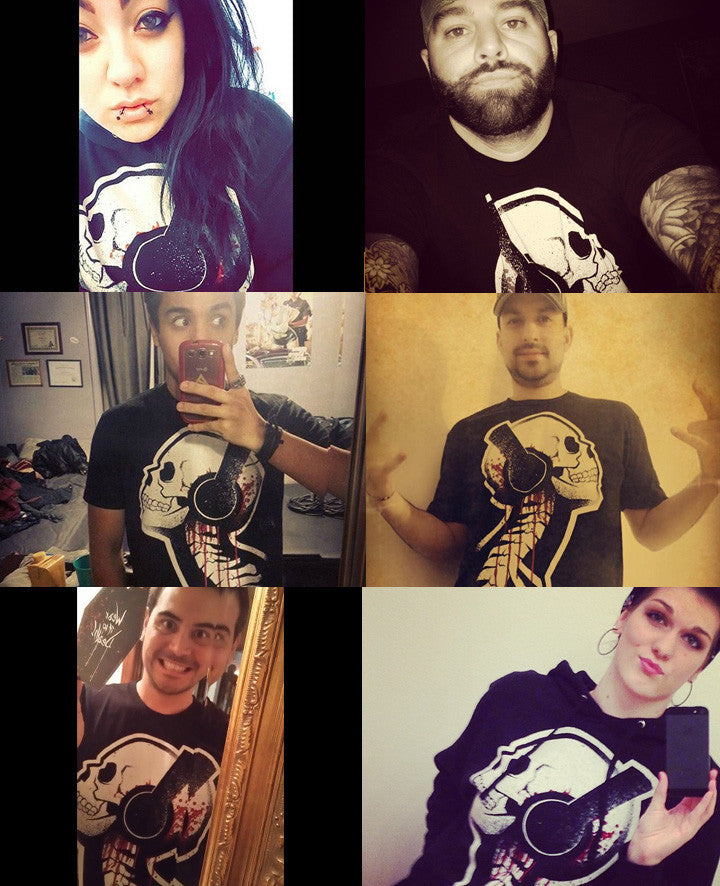Akumu Ink goth Men Shirts, skull Men Shirts, 