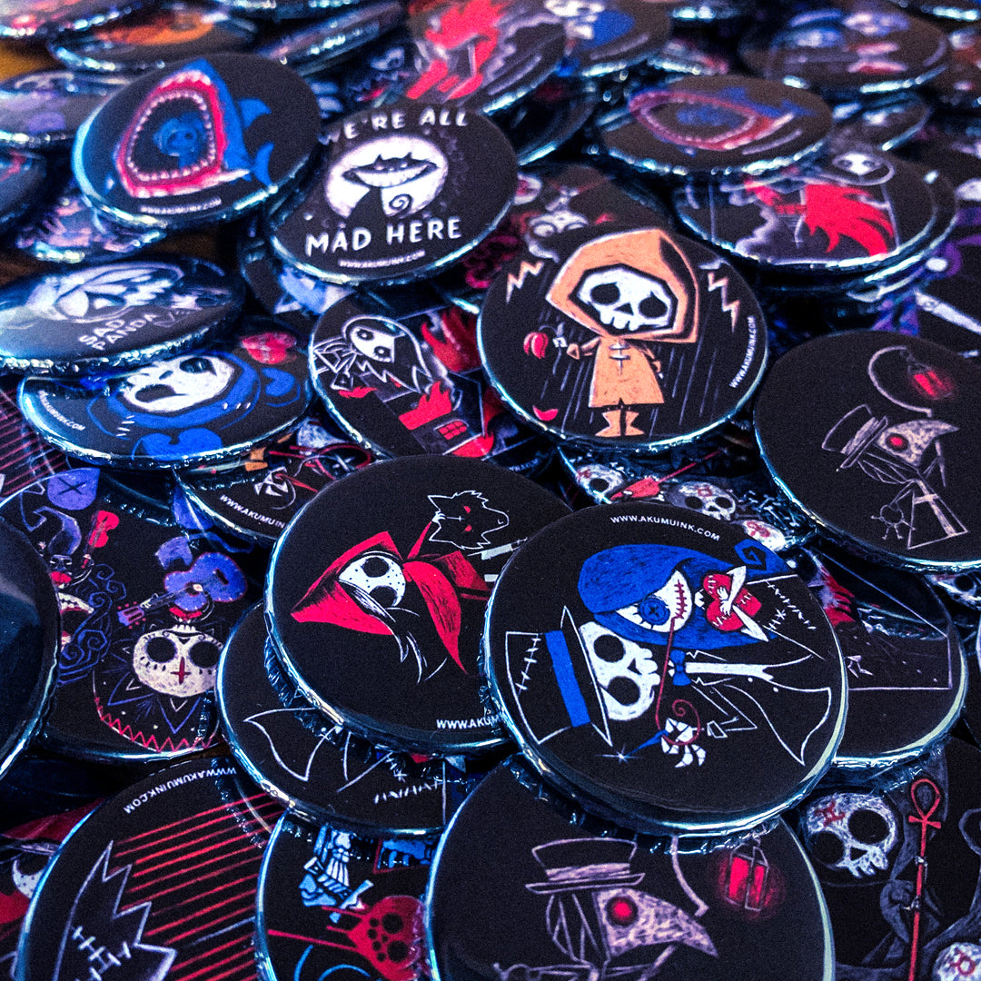 Mystery Pin Pack, Accessories, Akumu ink, goth, emo
